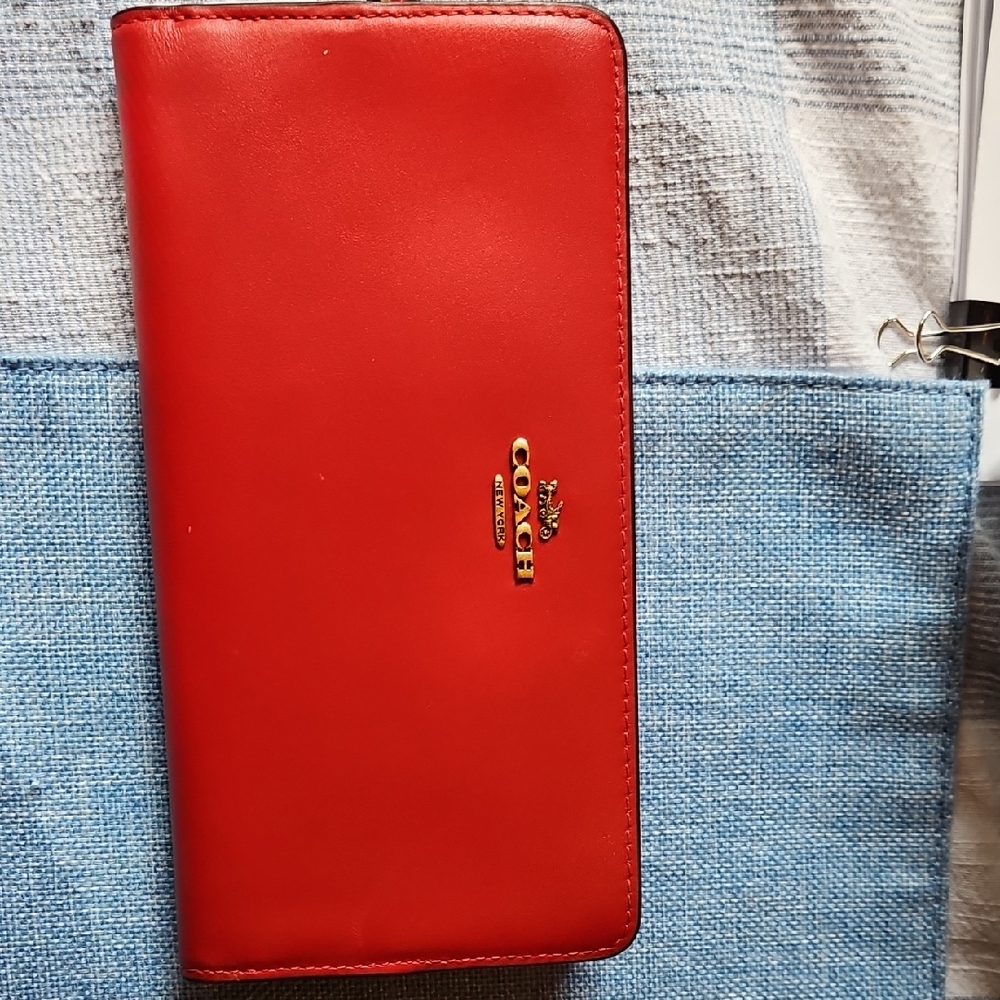 Coach Red Wallet